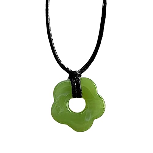 Xuancai Einzigartiger, ausgehöhlter Blumen-Anhänger, Halskette, Acryl-Blumenschmuck, geeignet für jeden Anlass, hohles Halsband, Braun, Wie beschrieben, Wie beschrieben von Xuancai