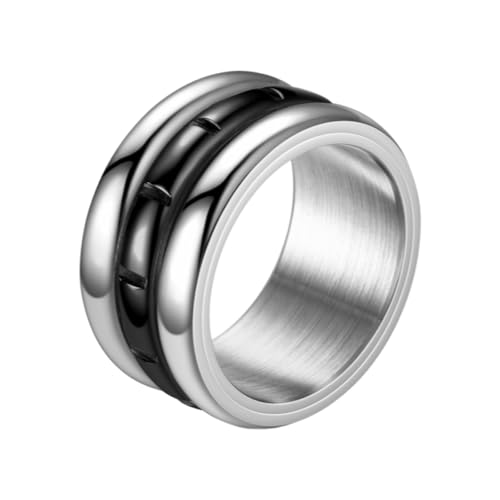 Xuancai Geometrische drei Ringe, drehbarer Finger für Damen, modisches drehbares Accessoire, eleganter Stressabbau, Schmuck, lässiges Versammlungszubehör, No. 8, Wie beschrieben, Wie beschrieben von Xuancai