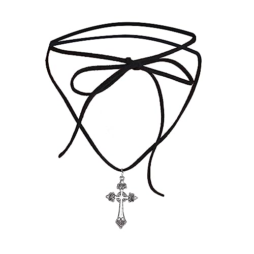 Xuancai Kreuz-Krawatte Halskette mit Anhänger, Choker, Legierung, religiöser Schmuck, Choker, Einheitsgröße, Wie beschrieben, Wie beschrieben von Xuancai