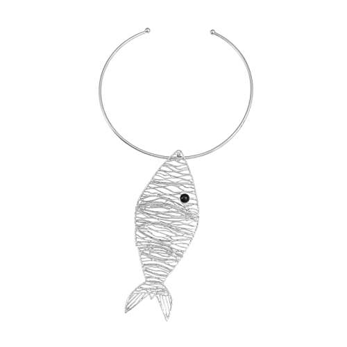 Xuancai Ohrstecker/Halskette Fischform Ohrstecker/Halsketten Damen Ohrringe/Halsketten Legierung Party Schmuck Zubehör Fisch Anhänger Halskette für Frauen, Gold, Wie beschrieben, Wie beschrieben von Xuancai
