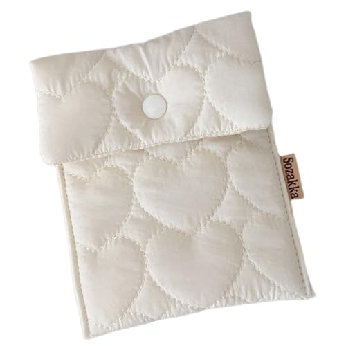 Xuancai Periodenbeutel Damenbinden Aufbewahrungstasche Menstruationspad Tasche Tampon Pad Halter Tragbare Tamponbeutel Stillunterlage Halter Tampons Halter für Geldbörse, weiß, Einheitsgröße von Xuancai