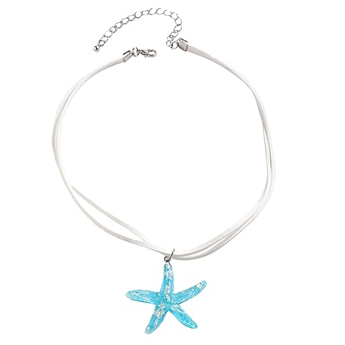 Xuancai Schlichte, große Halskette, modisches Halsband, Halskette, Schlüsselbeinkette, weißes Seil, Statement-Schmuck von Xuancai