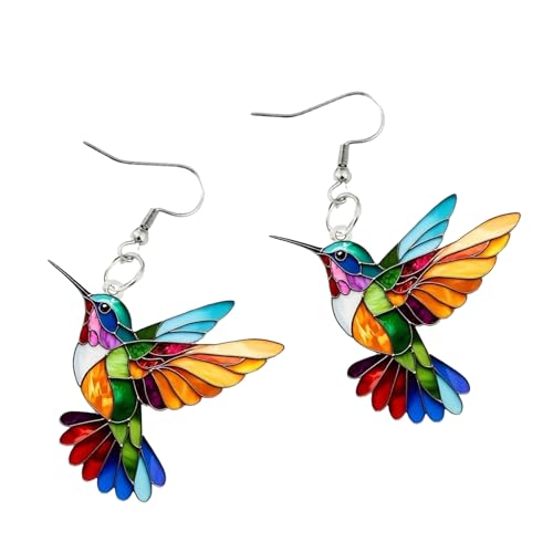 Zarte Kolibri-Halskette, Anhänger, Ohrringe, multifunktional, Mode-Accessoires, Tropfenohrringe für alltägliche Eleganz Zarte Kolibri-Halskette, Anhänger, Ohrringe, multifunktional, Mode-Accessoires, Tropfenohrringe für alltägliche Eleganz von Xuancai