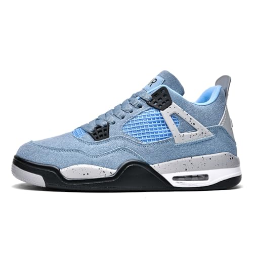 Sneaker Herren Damen Retro Skateboardschuhe Laufschuhe Turnschuhe mit Luftpolster Walkingschuhe Studenten Anti-Rutsch leichter Jungen Mädchen Basketballschuhe modisch Sportschuhe (Blassblau,39) von Xuanke