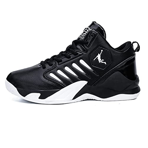 Xuanke Basketballschuhe Herren Damen Mode Sportschuhe Walkingschuhe Leicht Sneaker rutschfest Verschleißfest (44,Schwarz) von Xuanke