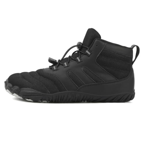 Xuanke Boxschuhe Herren Wrestling Trainingsschuhe Combat Boxers Trainer Atmungsaktiv Boxen Kampfsport Schuhe Fitnesschuhe Bodybuilding Boxing Boots (Schwarz,44) von Xuanke
