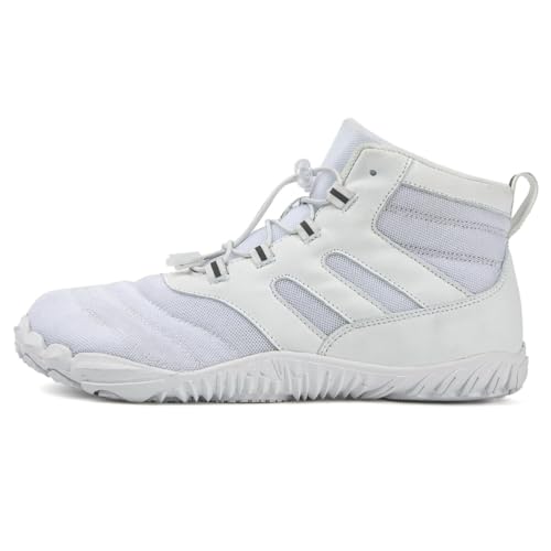 Xuanke Boxschuhe Herren Wrestling Trainingsschuhe Combat Boxers Trainer Atmungsaktiv Boxen Kampfsport Schuhe Fitnesschuhe Bodybuilding Boxing Boots (Weiß,44) von Xuanke