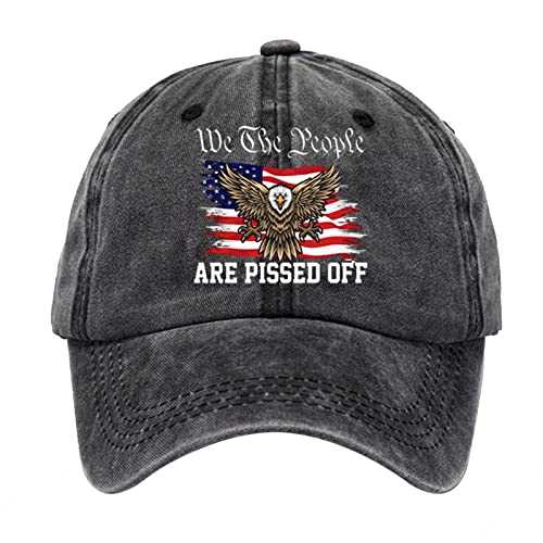 Xuanshengjia We The People Hüte für Herren, We The People Hat, Lässige Baseballmütze mit amerikanischer Flagge und Adler Bestickt, Unisex Die letzte Variante heißt Communism Trucker Hat für die ganze von Xuanshengjia