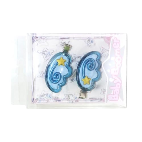 2 Stück 2000er Jahre Flügel-Haarspangen, rutschfeste Haarspangen, Haar-Accessoires, starker Halt, Haarnadel für Damen und Teenager, Mädchen, für den täglichen Gebrauch von Xuanxi