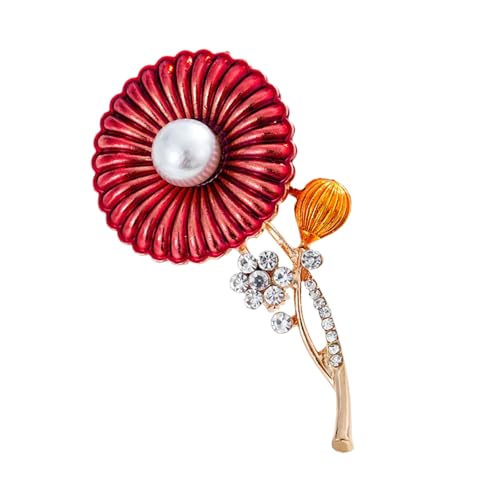 Elegante Blumen-Brosche aus Zincs, Legierung, Schmuck, leicht, Blumendesign, Anstecknadel für Damen und Mädchen, Mode-Accessoires, handgefertigte Brosche, einzigartiges Geschenk von Xuanxi