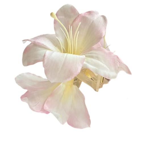 Elegante Blumen-Haarspange, starker Halt, Haarklammer mit Acrylklemme für Frauen jeden Alters, verschiedene Outfits von Xuanxi