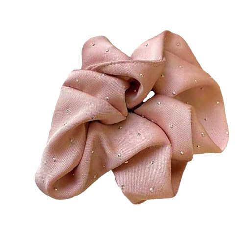 Glitzernder Pferdeschwanz-Halter, weich strukturierte Haargummis für stilvolle Frauen und Mädchen, elegantes Haar-Accessoire, Haarstyling-Werkzeuge von Xuanxi