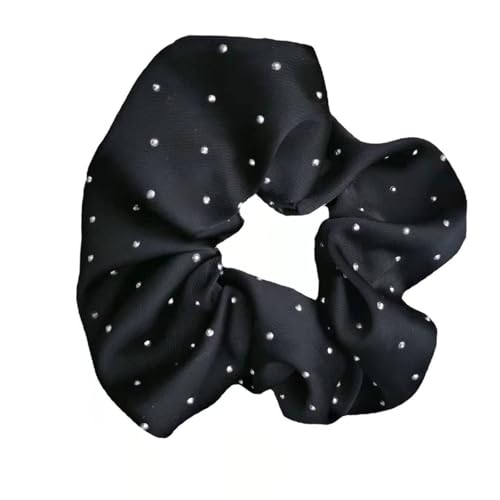 Glitzernder Pferdeschwanz-Halter, weich strukturierte Haargummis für stilvolle Frauen und Mädchen, elegantes Haar-Accessoire, Haarstyling-Werkzeuge von Xuanxi