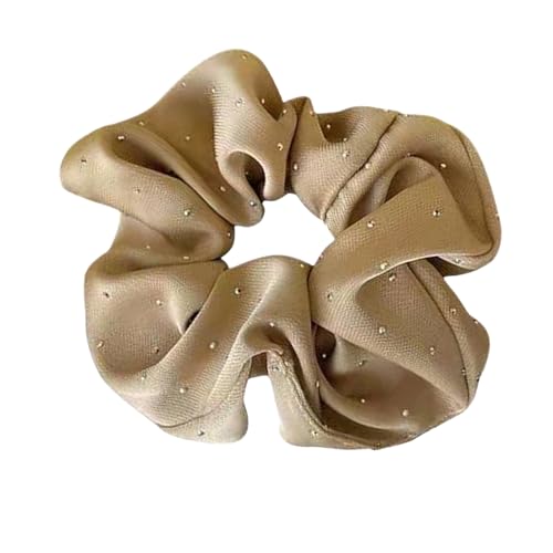 Glitzernder Pferdeschwanz-Halter, weich strukturierte Haargummis für stilvolle Frauen und Mädchen, elegantes Haar-Accessoire, Haarstyling-Werkzeuge von Xuanxi