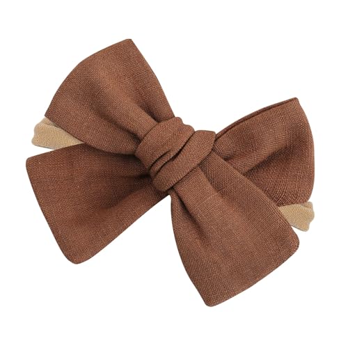 Säuglings Bowknot Stirnband Für Baby Von 0 Bis 24 Monaten Weich Bequeme Baumwoll Mischhaarband Dekorative Kopfbedeckung von Xuanxi