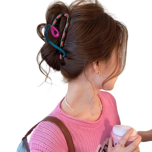 Stilvolle Haarklammer mit Schleife, Kunstharz, Öltropfen, Haar-Accessoire für Damen, modische Kopfbedeckung von Xuanxi