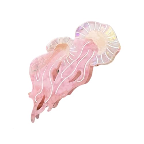 Stilvolle Quallen-Haarspange aus Acetat, einzigartiges Design, Damen-Haar-Accessoire für tägliche Ausflüge und lässige Zusammenkünfte von Xuanxi