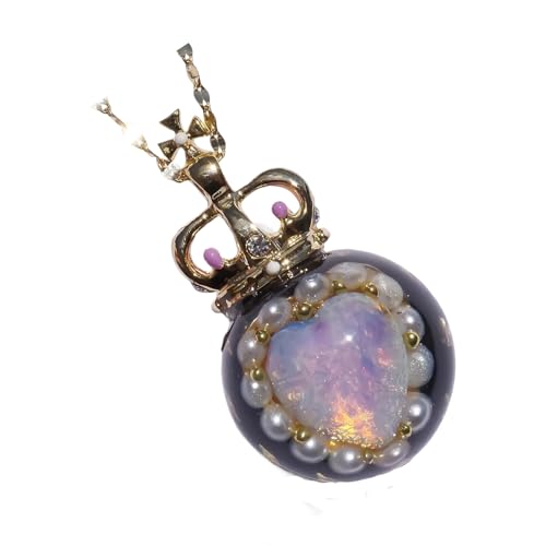 Xuanxi Künstlerische Retro-Halskette mit Harz-Anhänger, verstellbare Kette, sicherer Retro-Anhänger, Schmuck, für Partys, Verabredungen, Einheitsgröße, Wie beschrieben, Wie beschrieben von Xuanxi