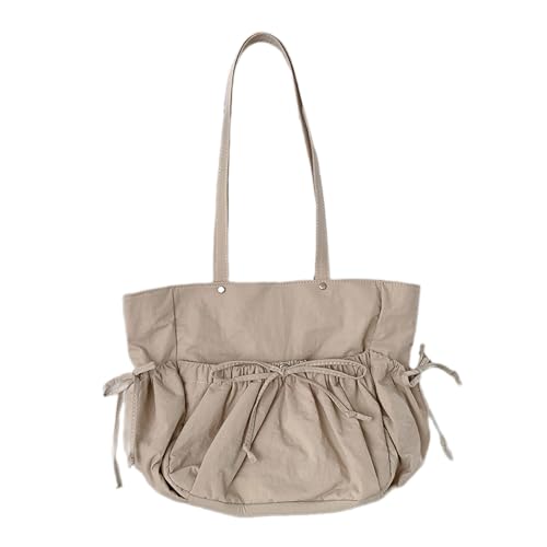 Xuanxi Modische Umhängetasche mit Kordelzug, große Kapazität, einfarbig, Nylon, mehrere Taschen, Unterarmtasche, lässige Handtasche, Unterarmtasche, khaki, One Size Xuanxi Modische Umhängetasche mit Kordelzug, große Kapazität, einfarbig, Nylon, mehrere Taschen, Unterarmtasche, lässige Handtasche, Unterarmtasche, khaki, One Size von Xuanxi