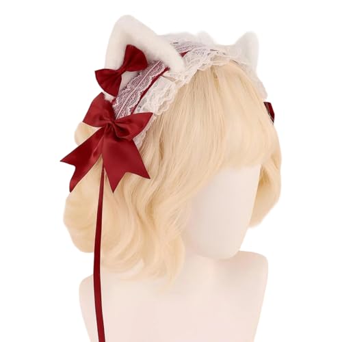 Xuanxi Spitzenhaarbänder, bezaubernde Foto-Requisiten, Halloween, Anime-Haarbänder, Party-Kopfschmuck, lustige Spitze für Musikfestivals von Xuanxi