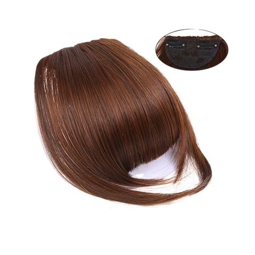 Clip in Pony Nähen Air Bangs synthetische gefälschte Bang Haarteil Clip in Haarverlängerung gefälschte Fransen Bang Frauen natürliche Air Bangs Clip auf Bang Haarspange in Pony(Color:2-30) von Xumh2024-3