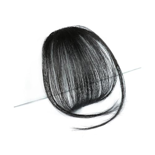 Clip in Pony Synthetische Air Bangs Haarteil Frauen Mini Fake Bangs Schwarz Braun Haarteil Verlängerung for Mädchen Haarspange in Pony(Color:18-2) von Xumh2024-3