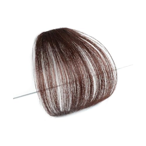 Clip in Pony Synthetische Air Bangs Haarteil Frauen Mini Fake Bangs Schwarz Braun Haarteil Verlängerung for Mädchen Haarspange in Pony(Color:20-2M33) von Xumh2024-3