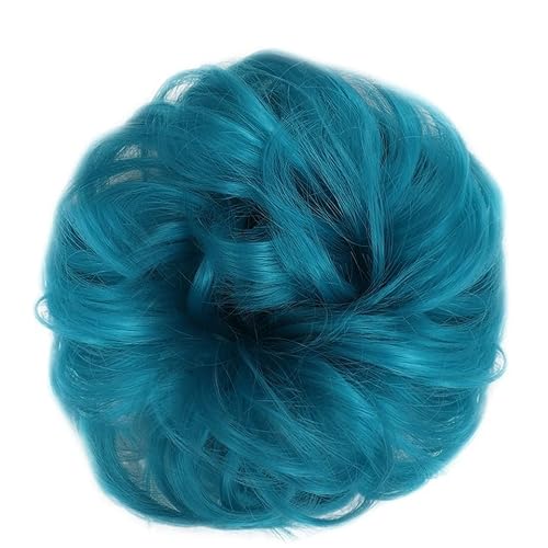 Haarknoten Donut-Haarknoten for Damen und Mädchen, lockiges gewelltes synthetisches Chignon-Haarteil mit Gummiband, unordentliche Haarknoten-Erweiterungen Haarschmuck Damen (Color : 5127) von Xumh2024-3