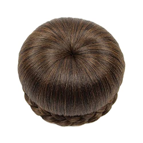 Haarknoten Geflochtener Haarknoten, Haarteil, synthetischer Hochsteckfrisur, geflochtener Chignon mit integrierten Kämmen, for Frauen, Mädchen, Party, Hochzeit, Tanzen, Frisuren, Haar-Accessoire Haars von Xumh2024-3