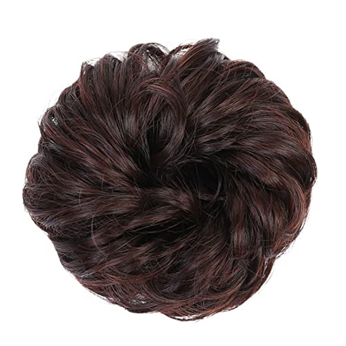 Haarknoten Scrunchies Chignon Curly Pferdeschwanz Haarteile Haar Messy Bun Haargummis mit elastischem Gummiband Synthetische Chignon Haarverlängerung for Frauen Haarschmuck Damen (Color : 2M33) von Xumh2024-3