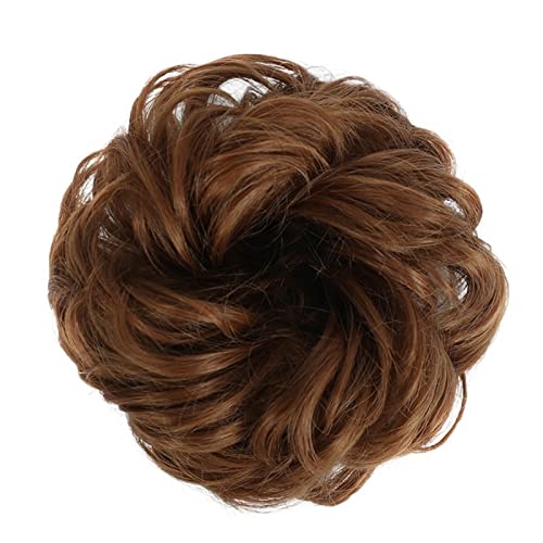 Haarknoten Scrunchies Chignon Curly Pferdeschwanz Haarteile Haar Messy Bun Haargummis mit elastischem Gummiband Synthetische Chignon Haarverlängerung for Frauen Haarschmuck Damen (Color : 30) von Xumh2024-3