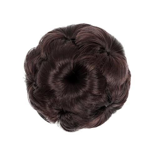 Haarknoten Synthese Klaue Clip Chignon Verlängerung Clip in Haar Frauen Haarteil Lockiges Haar Dutt Mode Haar Tasche Haar Verlängerung Haar bandss Haarschmuck Damen(Color:B) von Xumh2024-3