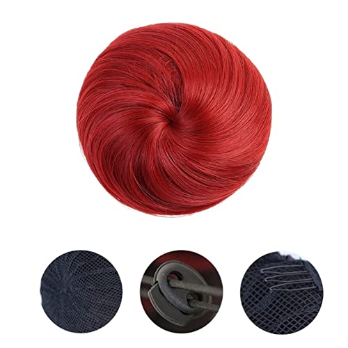 Haarknoten Synthetische Faser-Haarverlängerung, Chignon, Donut-Haarknoten, Ballerina, synthetische Haarteile, elastisches Band, Dutt, Hochsteckfrisur, Haarteile for Frauen und Mädchen Haarschmuck Dame von Xumh2024-3