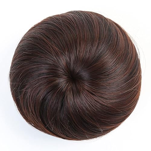 Haarknoten Synthetische Faser Haarverlängerung Chignon Donut Dutt Perücke Haarteil Hochsteckfrisur Clip in Ballett Dutts Synthetische Chignon Haarteile for Frauen Gril Lady Haarschmuck Damen (Color : von Xumh2024-3