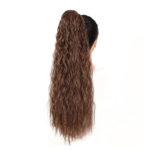 Pferdeschwanzverlängerung 24 Zoll lange lockige Extensions, lockige synthetische Pferdeschwanz-Haarteile for Frauen und Mädchen, Kordelzug, Puff-Pferdeschwanz, Clip-in-Pferdeschwanz Pferdeschwanz Exte von Xumh2024-3