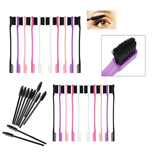 Xumier 30pcs Doppelseitig Kantenkontrolle Haarbürste Haarstyling Kamm Augenbraue Haarbürste Edge Control Brush für Frauen Haarstyling Baby Mädchen + Wimpernpinsel Mascara-Pinsel Xumier 30pcs Doppelseitig Kantenkontrolle Haarbürste Haarstyling Kamm Augenbraue Haarbürste Edge Control Brush für Frauen Haarstyling Baby Mädchen + Wimpernpinsel Mascara-Pinsel von Xumier