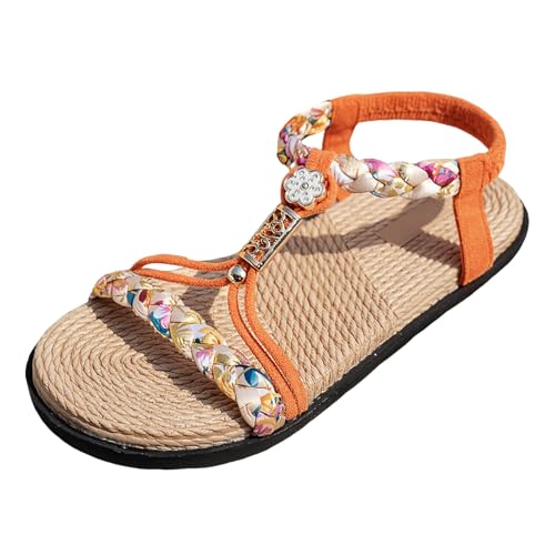 Xumilala Damen Bohemian Sandalen Hohle Frauen Sommer Elegante Leichte und Bequeme Mode dicken Sohlen geflochtene klassischen Farbschema Strass Schuhe Offene Zehenpartie Schuhe 2025 Xumilala Damen Bohemian Sandalen Hohle Frauen Sommer Elegante Leichte und Bequeme Mode dicken Sohlen geflochtene klassischen Farbschema Strass Schuhe Offene Zehenpartie Schuhe 2025 von Xumilala