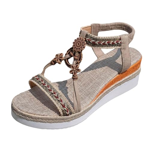 Xumilala Damen Bohemian Sandalen dicken Sohlen modische lässige Frauen Sommer Elegante Leichte und Bequeme Mode geflochtenem Riemen und hohlem Fischmaul Schuhe Offene Zehenpartie Schuhe 2025 Xumilala Damen Bohemian Sandalen dicken Sohlen modische lässige Frauen Sommer Elegante Leichte und Bequeme Mode geflochtenem Riemen und hohlem Fischmaul Schuhe Offene Zehenpartie Schuhe 2025 von Xumilala