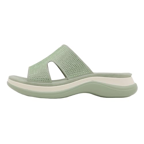 Xumilala Damen Lässige Strass Flip Flops Leder Elegante Sommer Hausschuhe Pantoletten Rutschfeste Strand-Keilschuhe Schuhe Orthopädische Keilabsatz Slides Sandalen Plattform Slipper 2025 Xumilala Damen Lässige Strass Flip Flops Leder Elegante Sommer Hausschuhe Pantoletten Rutschfeste Strand-Keilschuhe Schuhe Orthopädische Keilabsatz Slides Sandalen Plattform Slipper 2025 von Xumilala