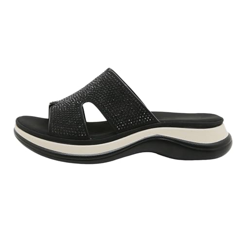 Xumilala Damen Lässige Strass Flip Flops Leder Elegante Sommer Hausschuhe Pantoletten Rutschfeste Strand-Keilschuhe Schuhe Orthopädische Keilabsatz Slides Sandalen Plattform Slipper 2025 Xumilala Damen Lässige Strass Flip Flops Leder Elegante Sommer Hausschuhe Pantoletten Rutschfeste Strand-Keilschuhe Schuhe Orthopädische Keilabsatz Slides Sandalen Plattform Slipper 2025 von Xumilala