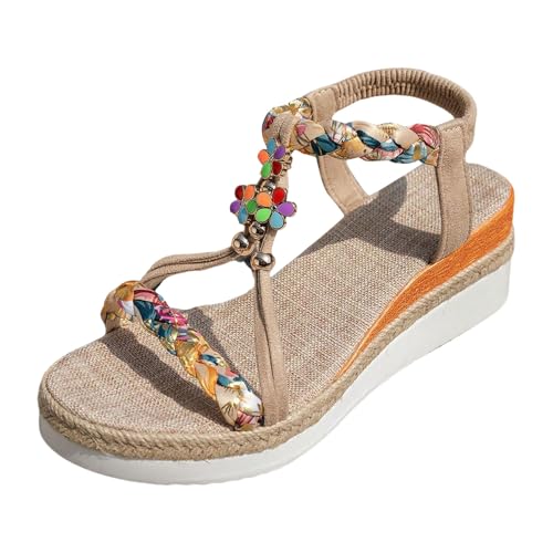 Xumilala Damen Sandalen Dicken Sohlen Keilabsatz Böhmischen hohl Bunte Dekoration äußere Tragen Modische Casual Frauen Sommer Elegante Leichte und Bequeme Mode Schuhe Offene Zehenpartie Schuhe 2025 Xumilala Damen Sandalen Dicken Sohlen Keilabsatz Böhmischen hohl Bunte Dekoration äußere Tragen Modische Casual Frauen Sommer Elegante Leichte und Bequeme Mode Schuhe Offene Zehenpartie Schuhe 2025 von Xumilala