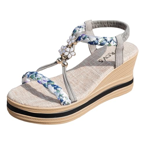 Xumilala Damen Sandalen Ethnischen stil neue strass perlen keilabsatz modische high heels dicken sohlen Sommer Elegante Leichte Bequeme Mode Geflochten Schuhe Offene Zehenpartie Schuhe 2025 Xumilala Damen Sandalen Ethnischen stil neue strass perlen keilabsatz modische high heels dicken sohlen Sommer Elegante Leichte Bequeme Mode Geflochten Schuhe Offene Zehenpartie Schuhe 2025 von Xumilala