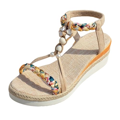 Xumilala Damen Sandalen dicken Sohlen und Keilabsatz Frühling Sommer Elegante Leichte und Bequeme Mode Sommerschuhe Offene Zehenpartie Rutschfeste Modische Lässige Böhmische Geflochtene Schuhe 2025 Xumilala Damen Sandalen dicken Sohlen und Keilabsatz Frühling Sommer Elegante Leichte und Bequeme Mode Sommerschuhe Offene Zehenpartie Rutschfeste Modische Lässige Böhmische Geflochtene Schuhe 2025 von Xumilala