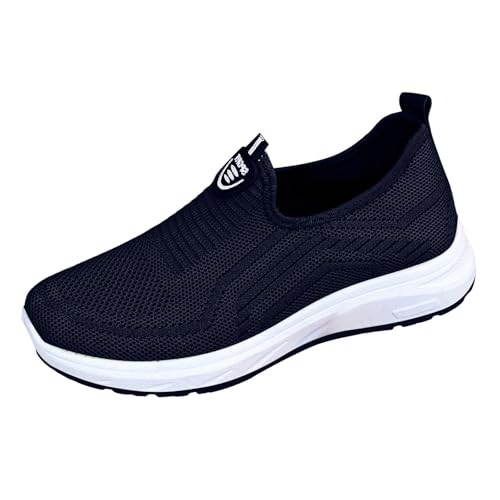 Xumilala Damen Slip on Sneaker Lässige Bequeme und Leichte Halbschuhe Flache Wanderschuhe Laufschuhe Bequeme Schlupfschuhe Atmungsaktiv Schuhe von Xumilala