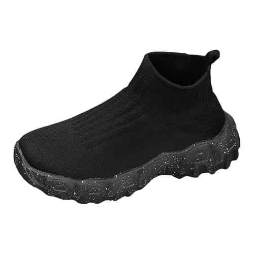 Xumilala Damen Slip on Sneaker Schuhe Atmungsaktiv Modische Mesh-Socken Leicht Dicke Sohle Einfarbig Fitness Jogging Sportschuhe Bequeme Schlupfschuhe von Xumilala