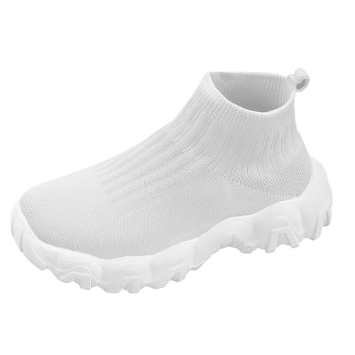 Xumilala Damen Slip on Sneaker Schuhe Atmungsaktiv Modische Mesh-Socken Leicht Dicke Sohle Einfarbig Fitness Jogging Sportschuhe Bequeme Schlupfschuhe von Xumilala