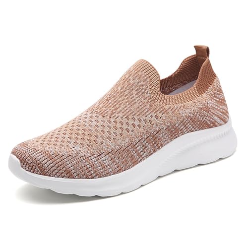 Xumilala Damen Slip on Sneaker Sockenschuhe Freizeitschuhe Frühlings und Sommer Sport-Freizeitschuhe Bequeme Mesh Leicht Weichsohle-Damenschuhe Xumilala Damen Slip on Sneaker Sockenschuhe Freizeitschuhe Frühlings und Sommer Sport-Freizeitschuhe Bequeme Mesh Leicht Weichsohle-Damenschuhe von Xumilala