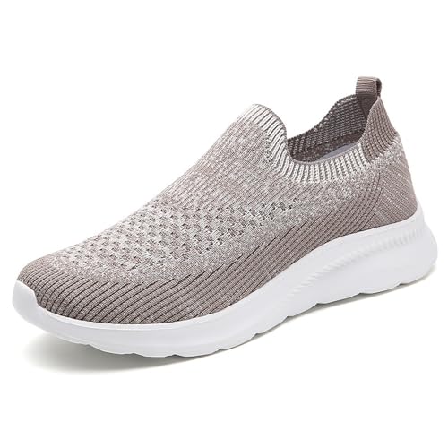 Xumilala Damen Slip on Sneaker Sockenschuhe Freizeitschuhe Frühlings und Sommer Sport-Freizeitschuhe Bequeme Mesh Leicht Weichsohle-Damenschuhe Xumilala Damen Slip on Sneaker Sockenschuhe Freizeitschuhe Frühlings und Sommer Sport-Freizeitschuhe Bequeme Mesh Leicht Weichsohle-Damenschuhe von Xumilala
