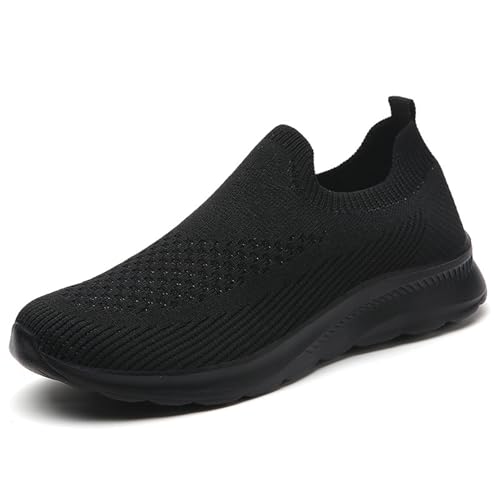 Xumilala Damen Slip on Sneaker Sockenschuhe Freizeitschuhe Frühlings und Sommer Sport-Freizeitschuhe Bequeme Mesh Leicht Weichsohle-Damenschuhe von Xumilala