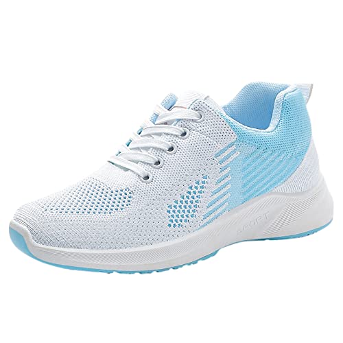 Xumilala Damen-Sneaker Atmungsaktive Schnürschuhe Freizeitschuhe Unisex Leichte Arbeitsschuhe Sportlich Atmungsaktiv Slipper Arbeit rutschfeste Schuhe von Xumilala